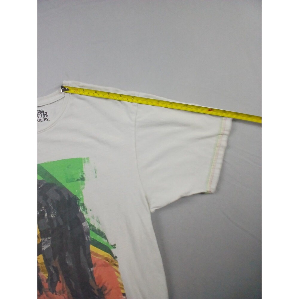 Billabong x Bob Marley Graphic T-Shirt Mens L Large Organic Cotton Rasta Colors - Picture 9 of 14